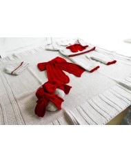 Rib Set with Wool Bow - 2 Pcs Headband Cover §791
