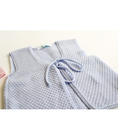 Light Blue Wool Waistcoat §794