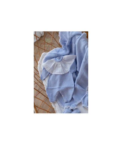 Baptism Set with Wool Collar - Onesie §799