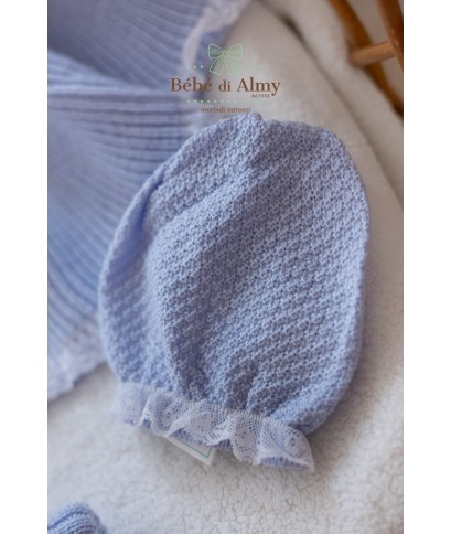 Baptism Set with Wool Collar - Onesie §799