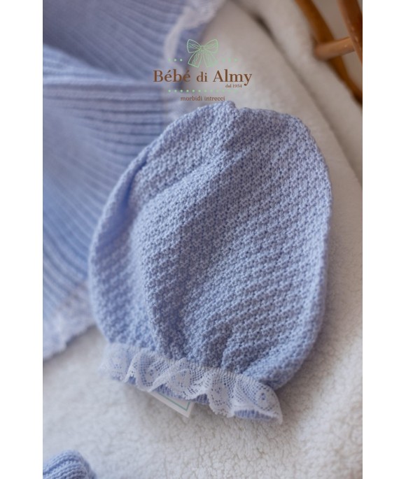 Baptism Set with Wool Collar - Onesie §799