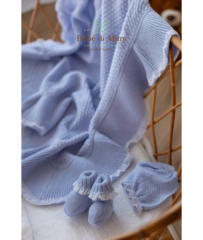 Baptism Set with Wool Collar - Onesie §799