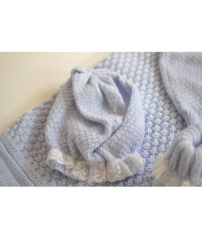 Baptism Set with Wool Collar - Onesie §799
