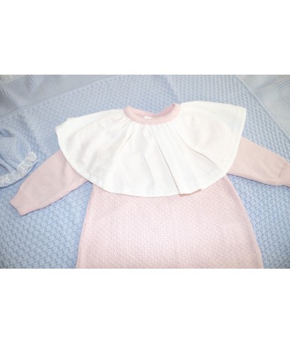 Baptism Set with Wool Collar - Romper §800