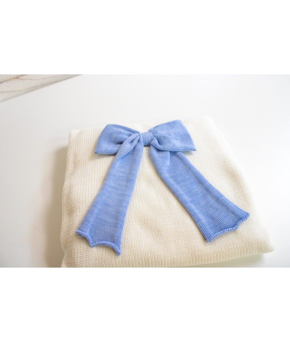 Long Wool Bow Set - 2 Pcs Baby Boy Headband Cover §806