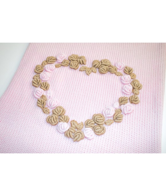 Set Cuore Rococò Lana - Coprifasce Femminuccia §807