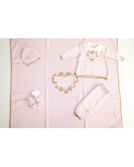 Set Cuore Rococò Lana - Coprifasce Femminuccia §807
