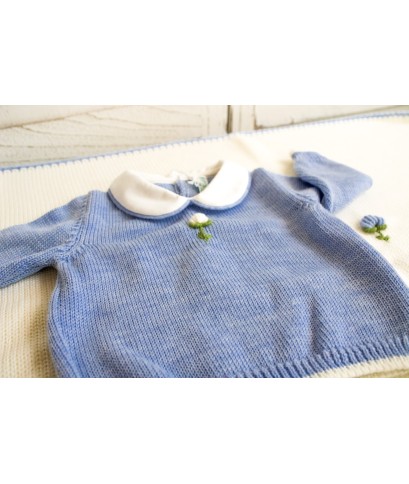 Tulip Wool Set for Newborns - Baby Boy's Layette §809