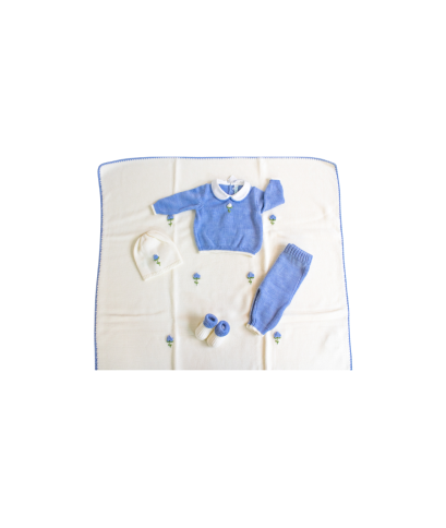 Set Tulipano Lana Per Neonato - Coprifasce §809