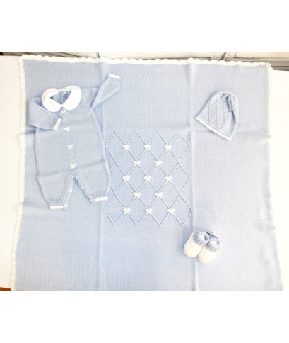 Set Nodo D'Amore Lana - Tutina §811