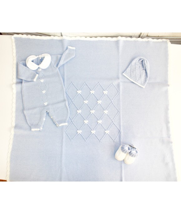 Set Nodo D'Amore Lana - Tutina §811