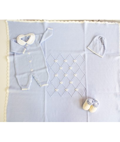 Set Nodo D'Amore Lana - Tutina §811