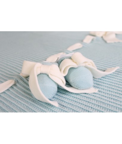 English Wool Knit Set for Newborns - Baby Boy's Layette §812