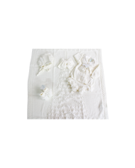Baptism Series Wool - Headband Cover with Shoes + Hat §815