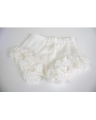 Serie Battesimo Lana - Coprifasce Con Scarpette + Cappellino §815