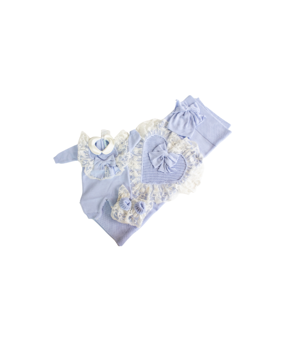 New Wool Lace Baptism Set - Onesie §815