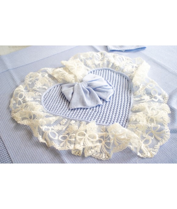 Set Battesimo Pizzo Nuovo Lana - Tutina §815