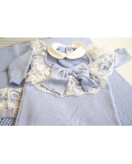 New Wool Lace Baptism Set - Onesie §815