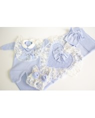 Set Battesimo Pizzo Nuovo Lana - Tutina §815