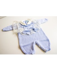 New Wool Lace Baptism Set - Onesie §815