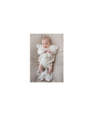 Serie Punto Smock Lana - Completo 2 Pezzi (Maglia + Pantalone) §825
