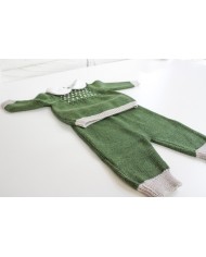 Wool Smock Stitch Series -  2 Pcs Set (Sweater + Trousers) §825
