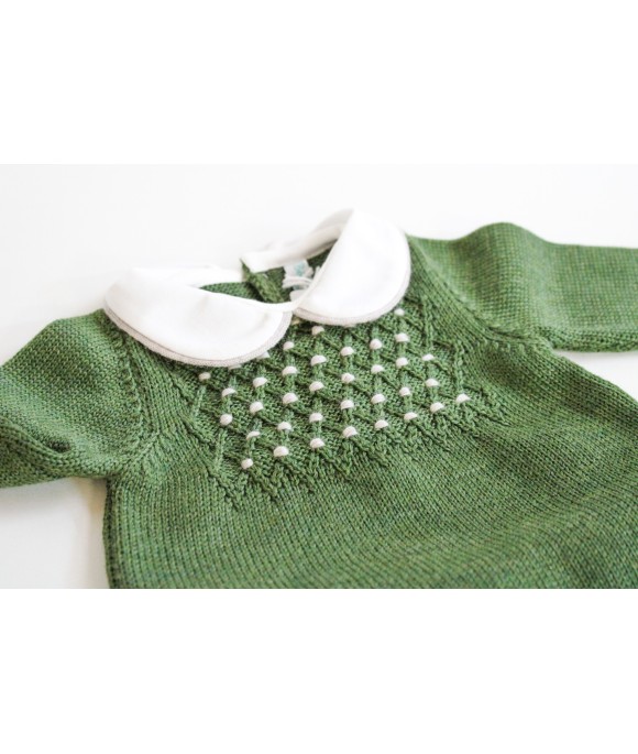 Wool Smock Stitch Series -  2 Pcs Set (Sweater + Trousers) §825