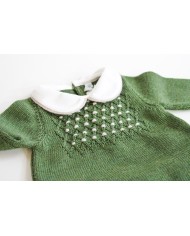 Wool Smock Stitch Series -  2 Pcs Set (Sweater + Trousers) §825