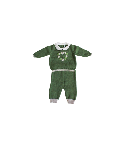 Rococo Heart Series Wool - 2 Pcs Suit (Sweater + Trousers) §826
