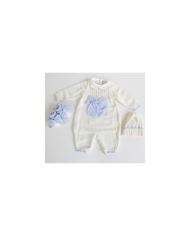 Serie Cuore Rococò Lana - Completo 2 Pezzi (Maglia + Pantalone) §826