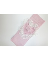 New Wool Lace Baptism Set - 2 Pcs Bandana with Pants §838