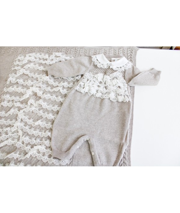 Set Battesimo Lana - Tutina §839