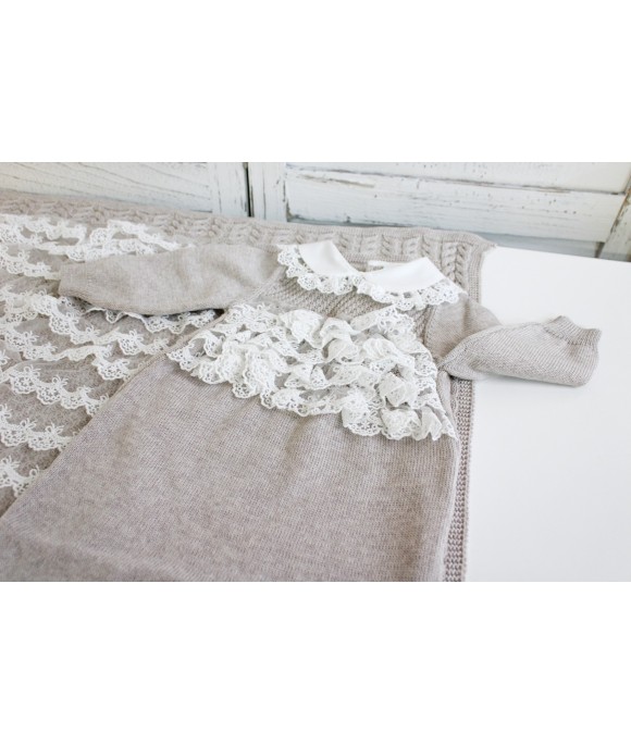 Set Battesimo Lana - Tutina §839