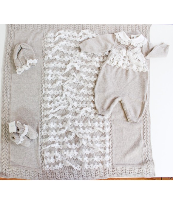 Set Battesimo Lana - Tutina §839