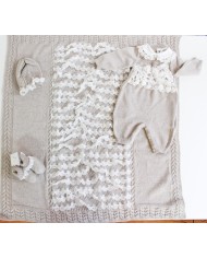 Wool Baptism Set - Onesie §839