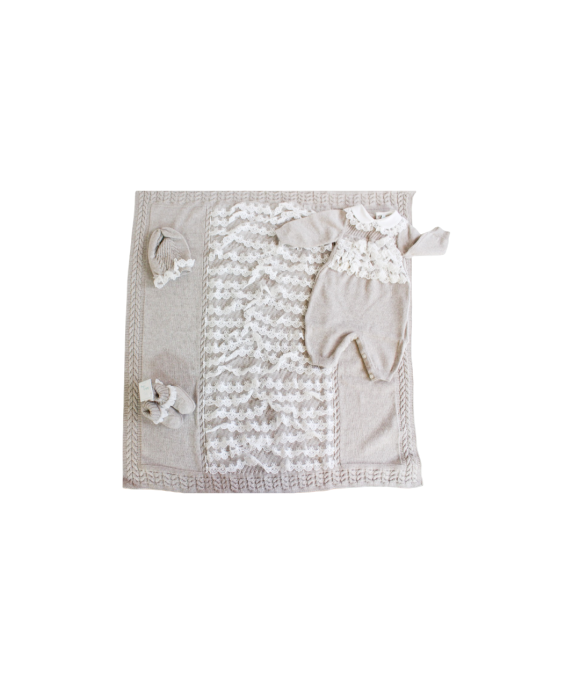 Set Battesimo Lana - Tutina §839