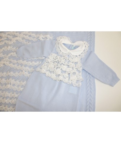 Set Battesimo Lana - Tutina §842