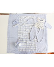 Wool Baptism Set - Onesie §842