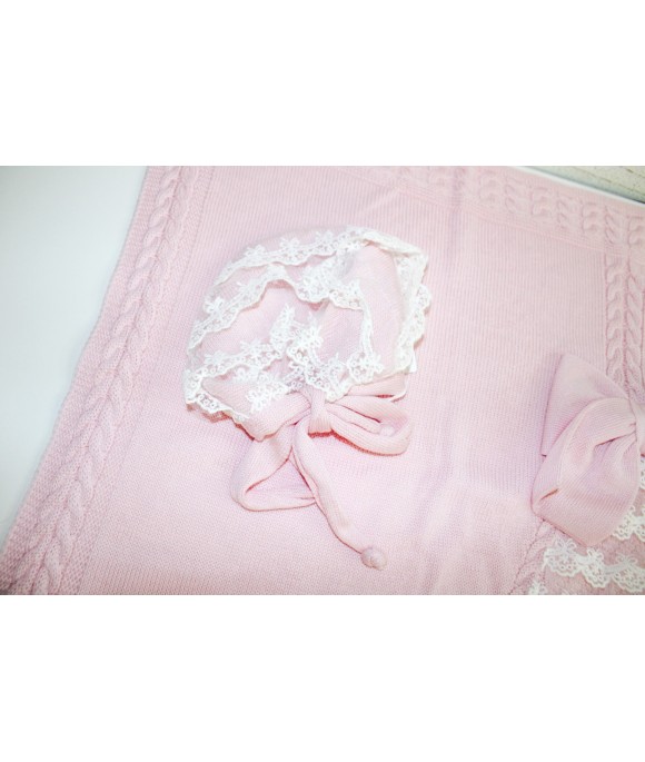 Set Battesimo Lana - Coprifasce Con Coulotte §843