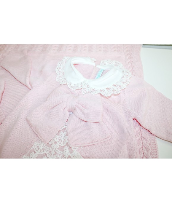 Set Battesimo Lana - Coprifasce Con Coulotte §843