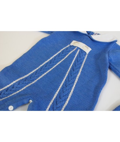 Serie Trecce Con Bottoni Lana - Tutina Con Cappellino §854