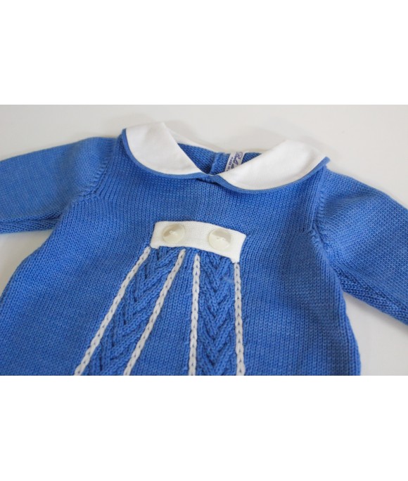 Serie Trecce Con Bottoni Lana - Tutina Con Cappellino §854