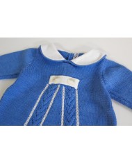 Serie Trecce Con Bottoni Lana - Tutina Con Cappellino §854