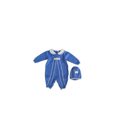 Serie Trecce Con Bottoni Lana - Tutina Con Cappellino §854