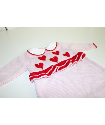 Serie Cuore Rouches Lana - Tutina §855