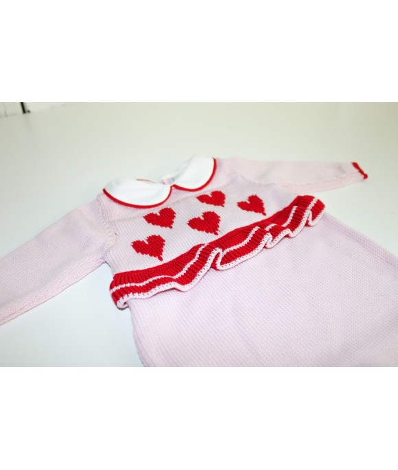 Serie Cuore Rouches Lana - Tutina §855