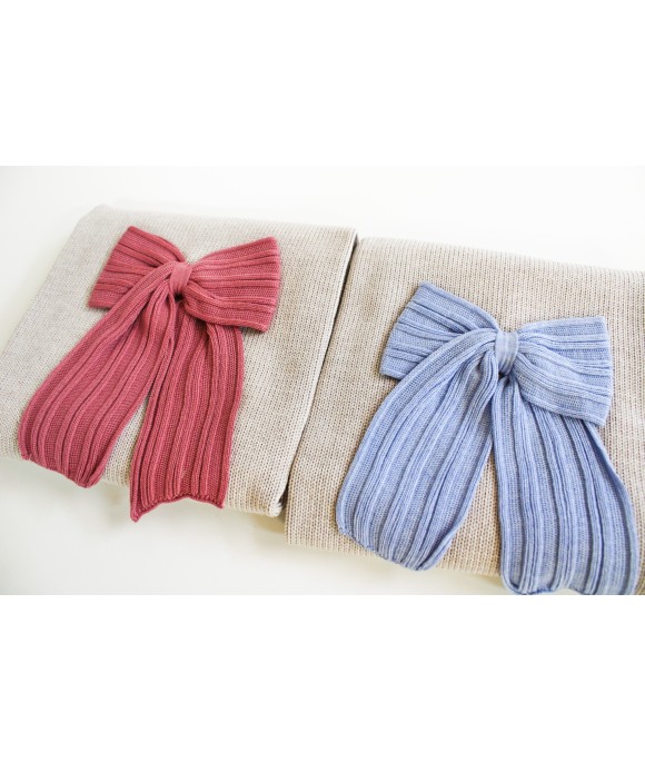 Rib Set with Wool Bow - Headband Cover §858