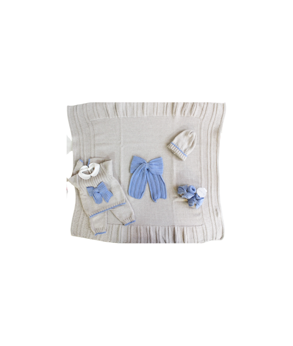 Rib Set with Wool Bow - Headband Cover §858