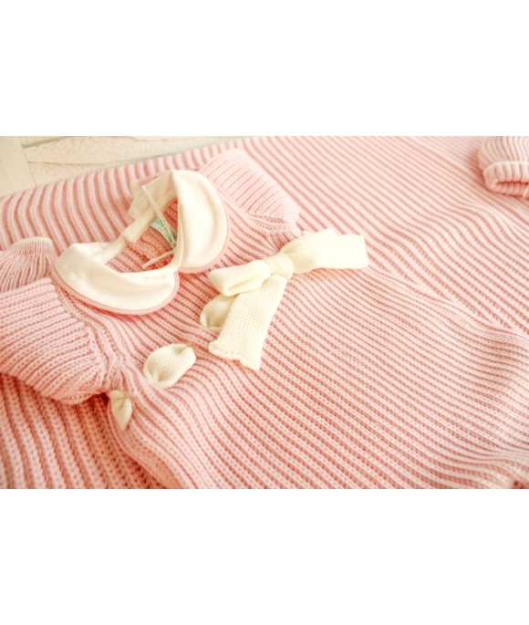 English Wool Knit Set - Onesie Without Hat §862
