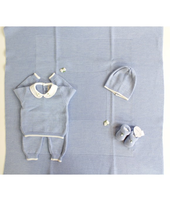 Set Roselline Lana - Coprifasce Maschietto §864